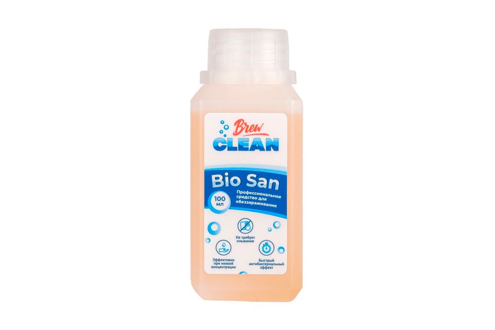 Кислотное средство с антибактериальным эффектом Brew Clean Bio San, 100 мл