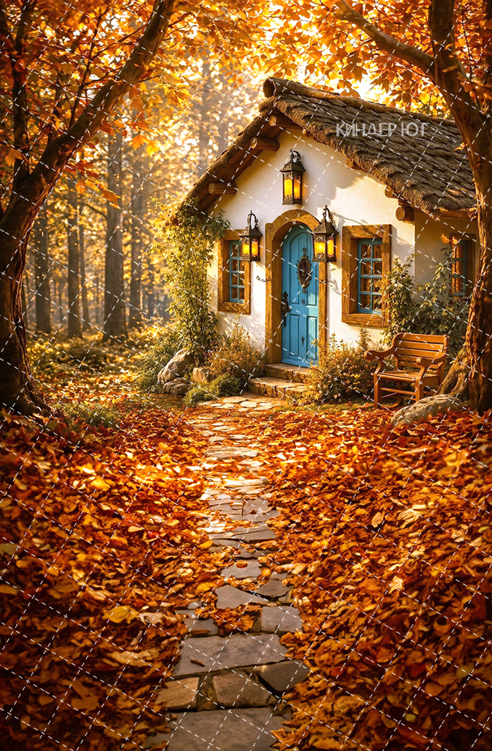 Фотофон "Домик в лесу" арт. ФФ906-74