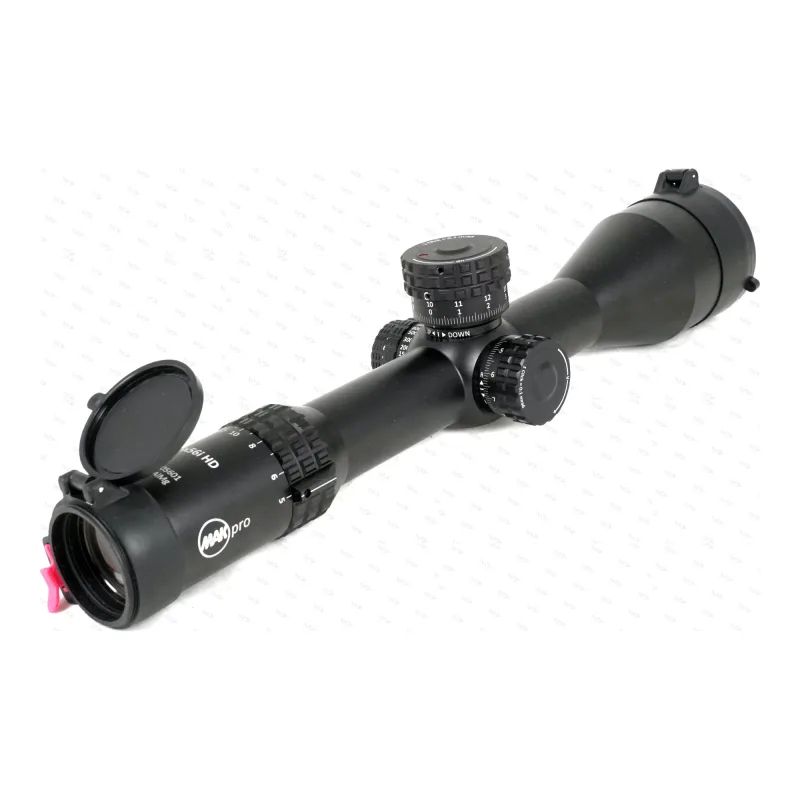 Оптический прицел MAKpro 5-25x56i HD - вид со стороны окуляра, открытая крышка