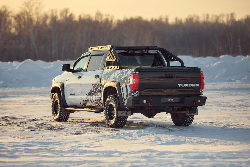 Бампер силовой задний BMS PRO-Line для Тойота Тундра 2014-2021