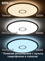 Потолочный светодиодный светильник Citilux Старлайт Смарт CL703A100G