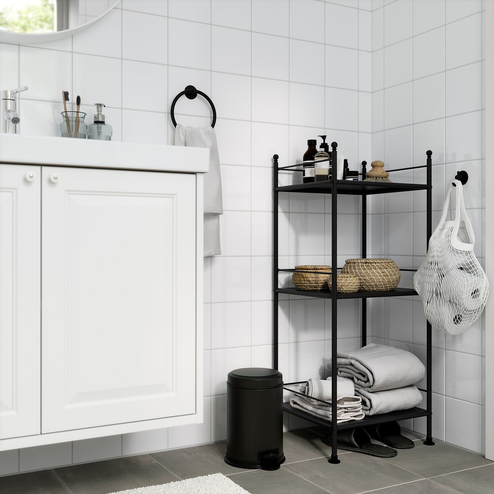 IKEA PÄRLSLINKE  (ИКЕА ПЭРЛСЛИНКЕ)  -  Ведро для мусора - чёрный 3 л
