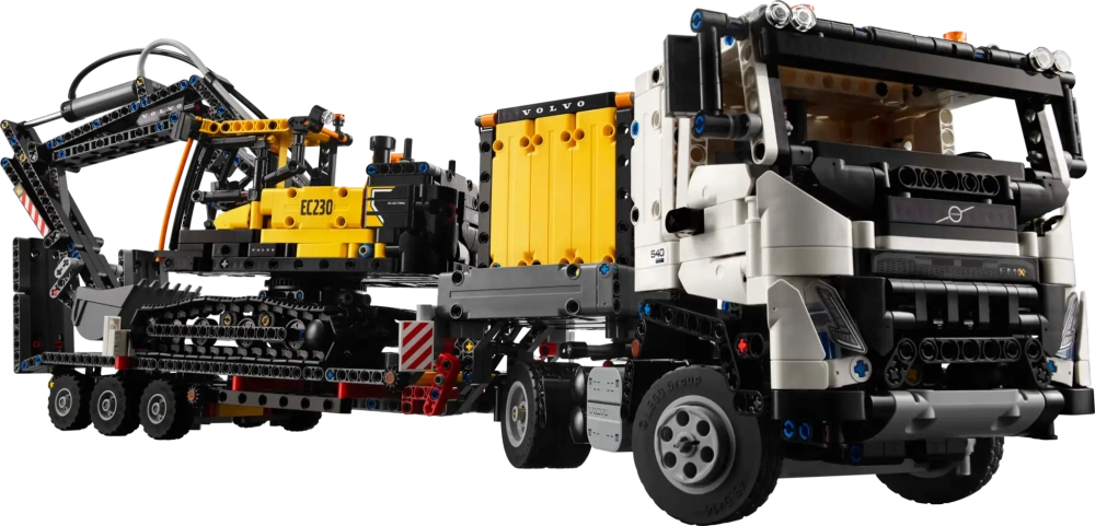 Конструктор LEGO Technic 42175 Грузовик Volvo FMX и электрический экскаватор EC230