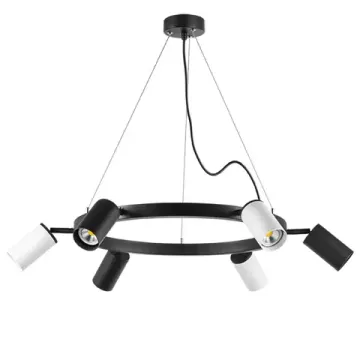 Люстра подвесная 6*GU10 LR016373363 черный/белый Rullo Lightstar
