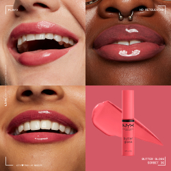 NYX Professional Makeup Butter Gloss - Блеск для губ оттенок 36 Sorbet, 8 ml