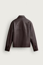 КУРТКА КЛАССИЧЕСКОГО КРОЯ ИЗ ИСКУССТВЕННОЙ КОЖИ — ZARA · 0155/751