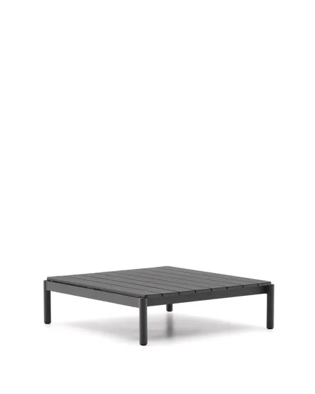 Журнальный столик Sorells из серого алюминия 89 x 91 см