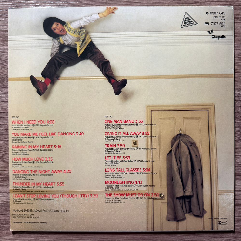 Leo Sayer ‎– The Very Best Of Leo Sayer (Германия 1979г.)