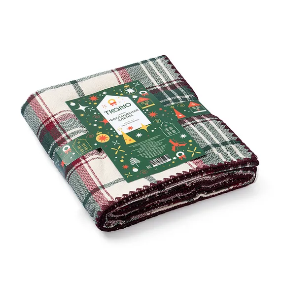Скатерть Шотландская клетка из коллекции new year essential, 140x180см