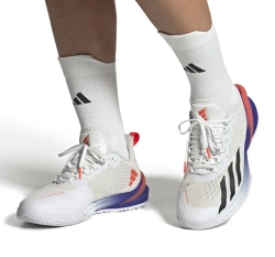 Теннисные кроссовки Adidas Adizero Cybersonic M - cloud white/core black/solar red