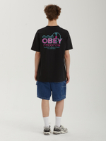 Мужская Футболка Obey Records Sound Waves