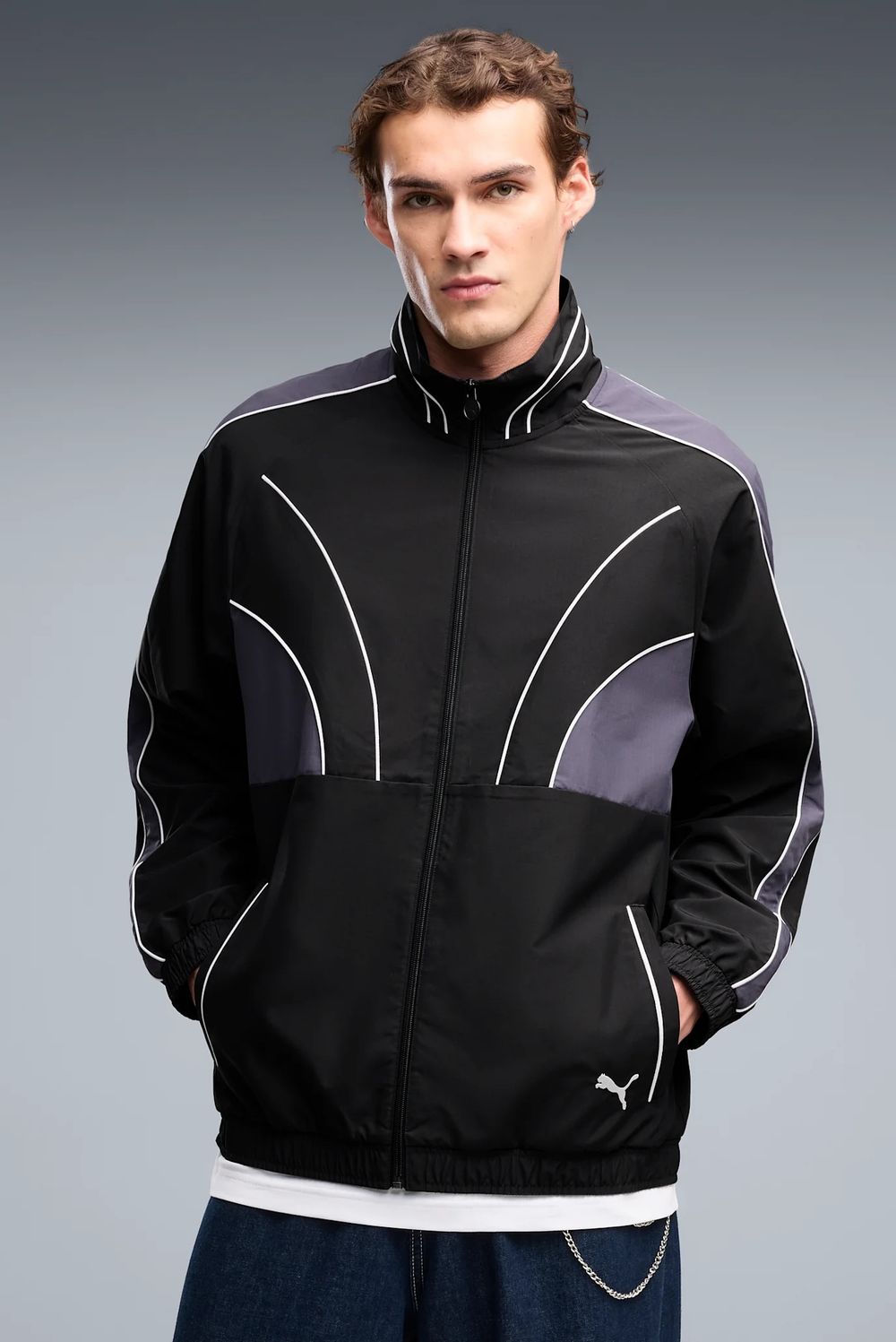 Толстовка мужская PUMA T7 Relaxed Woven Track Jacket Cutline