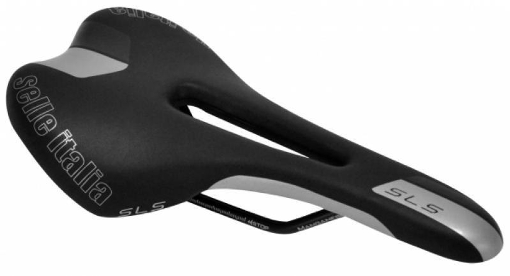 Седло SELLE ITALIA SLS Flow для шоссе/MTB, с продольным отверстием,  131x275мм, верхDuro-Tek, база-