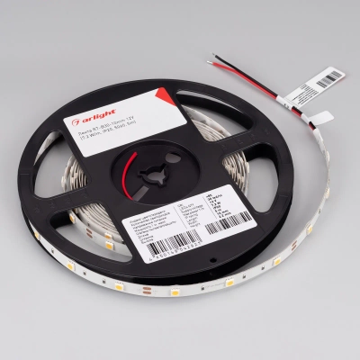 Лента RT-B30-10mm 12V White6000 (7.2 W/m, IP20, 5060, 5m) (Arlight, 7.2 Вт/м, IP20)