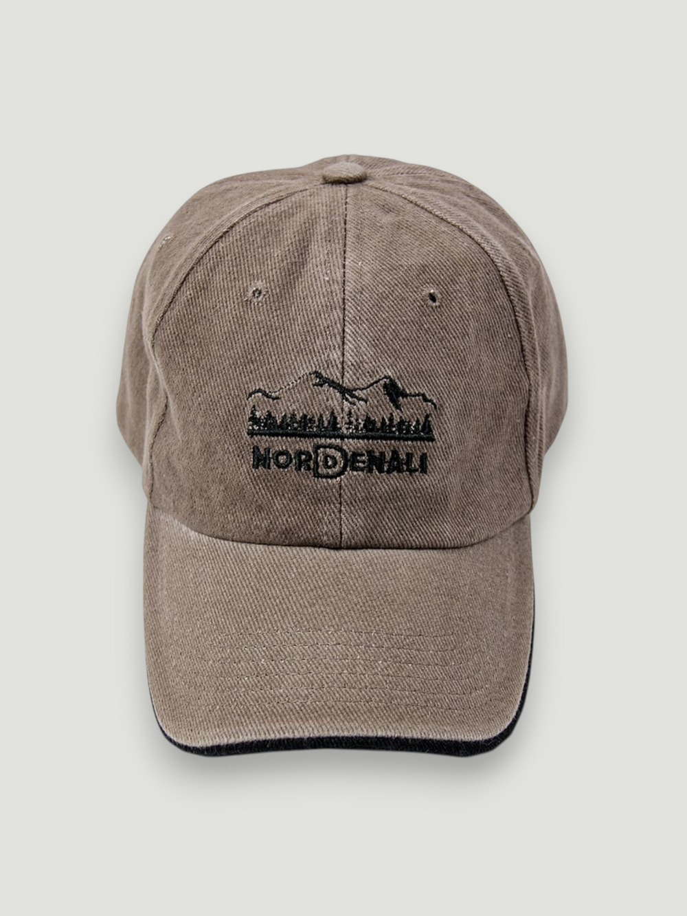 Кепка Nord Denali Logo (коричневая - mud) — вид спереди