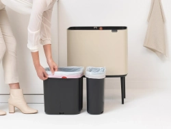 Brabantia Контейнер для мусора Bo Touch 11+23 л бежевый EAN 8710755201585