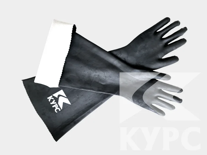 Перчатки для пескоструя резиновые RGS-600 КУРС® на подкладке