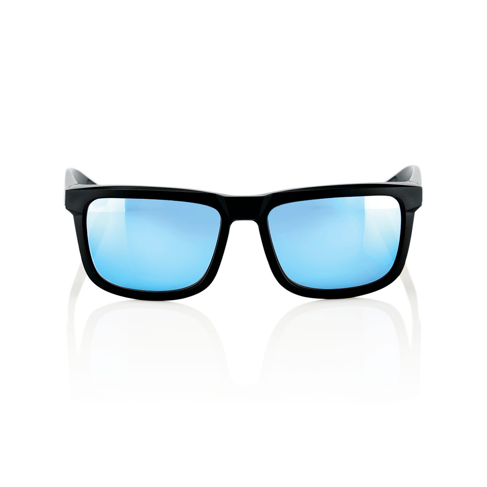 Спортивные очки 100% BLAKE - Matte Black - HiPER Blue Multilayer Mirror Lens