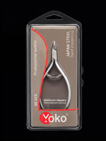 Кусачки Yoko SK 015 для кутикулы серия Premium со спиральной пружиной и лезвием 7 мм