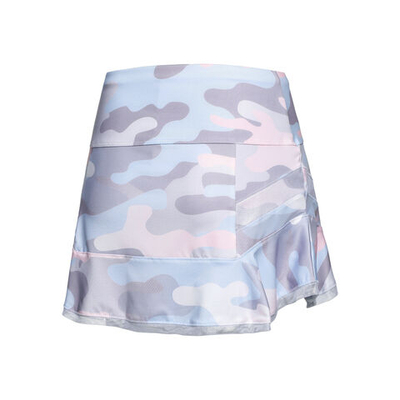 Женская теннисная юбка Lucky in Love Long Camo Play Skirt Women - Light Blue, Multicoloured