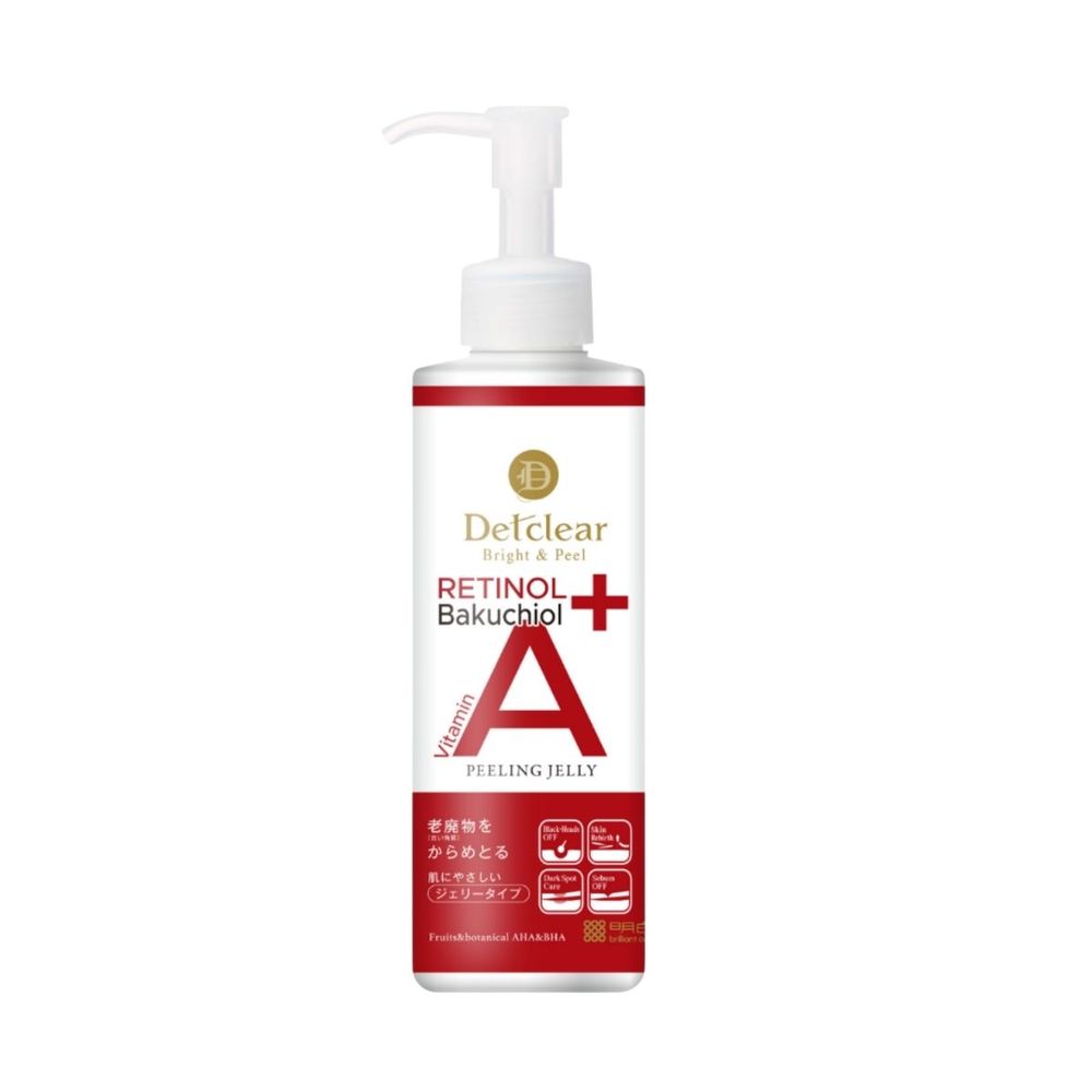 Омолаживающий пилинг-гель с ретинолом и бакучиолом Meishoku Detclear Bright &amp; Peel Peeling Jelly Retinol Bakuchiol