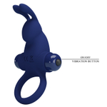 Pretty Love Vibrant Penis Ring I Эрекционное виброкольцо с клиторальным кроликом BI-210204