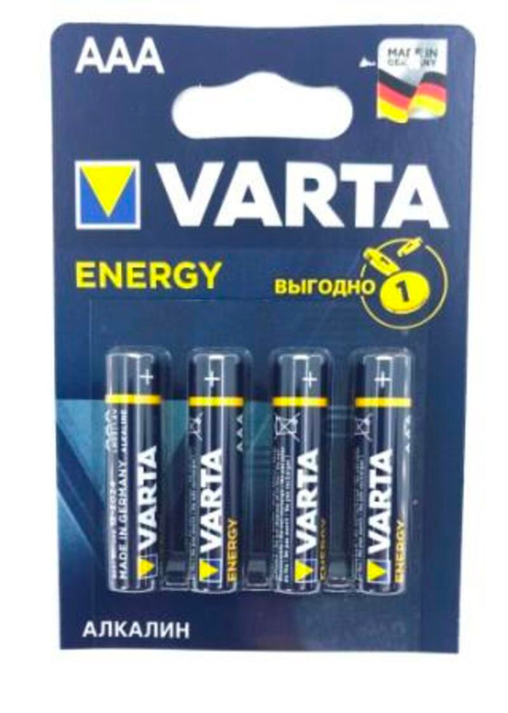 4103 Элемент питания к-т4 бл VARTA  ENERGY lr03