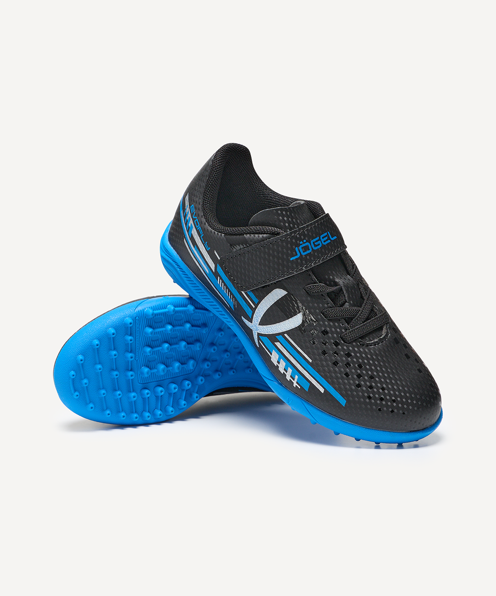 Бутсы многошиповые Evofly TF Talant Black/blue, детский