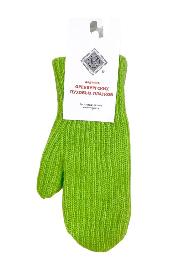 Варежки детские ДВ415-12Н зеленый неон