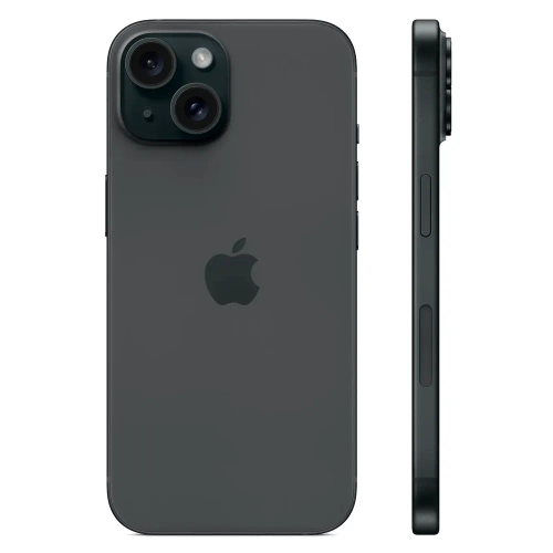 Смартфон Apple iPhone 15 256GB eSIM, Black (Черный)