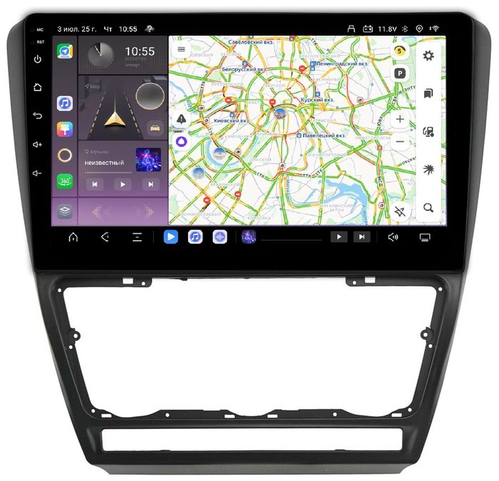 Магнитола для Skoda Octavia A5 2004-2013 - Kuberg OL-1920 QLed, Android 13, Быстрейшая, CarPlay, SIM-слот