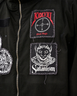KIDILL ПАРКА С ИРОКЕЗОМ ЧЕРНАЯ