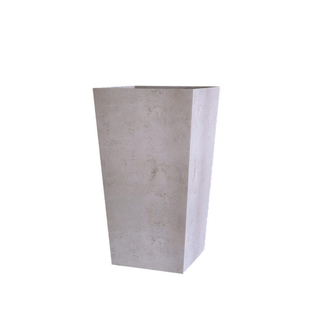Кашпо CONIC CONCRETE WHITE 30x30x50