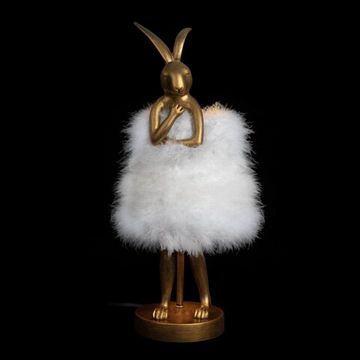 Настольная лампа 1*Е14 10315/A White fluff белый Lapine LOFT IT
