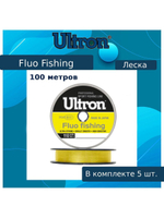 Монофильная леска рыболовная Fluo Fishing 0,33 мм, 12,0 кг