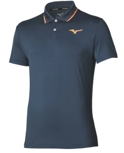Теннисное поло Mizuno Tennis Short-Sleeve - insigna blue