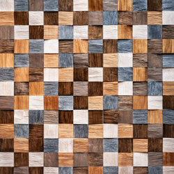 Деревянная мозаика для стен Wood Mosaic Pixel Дуб
