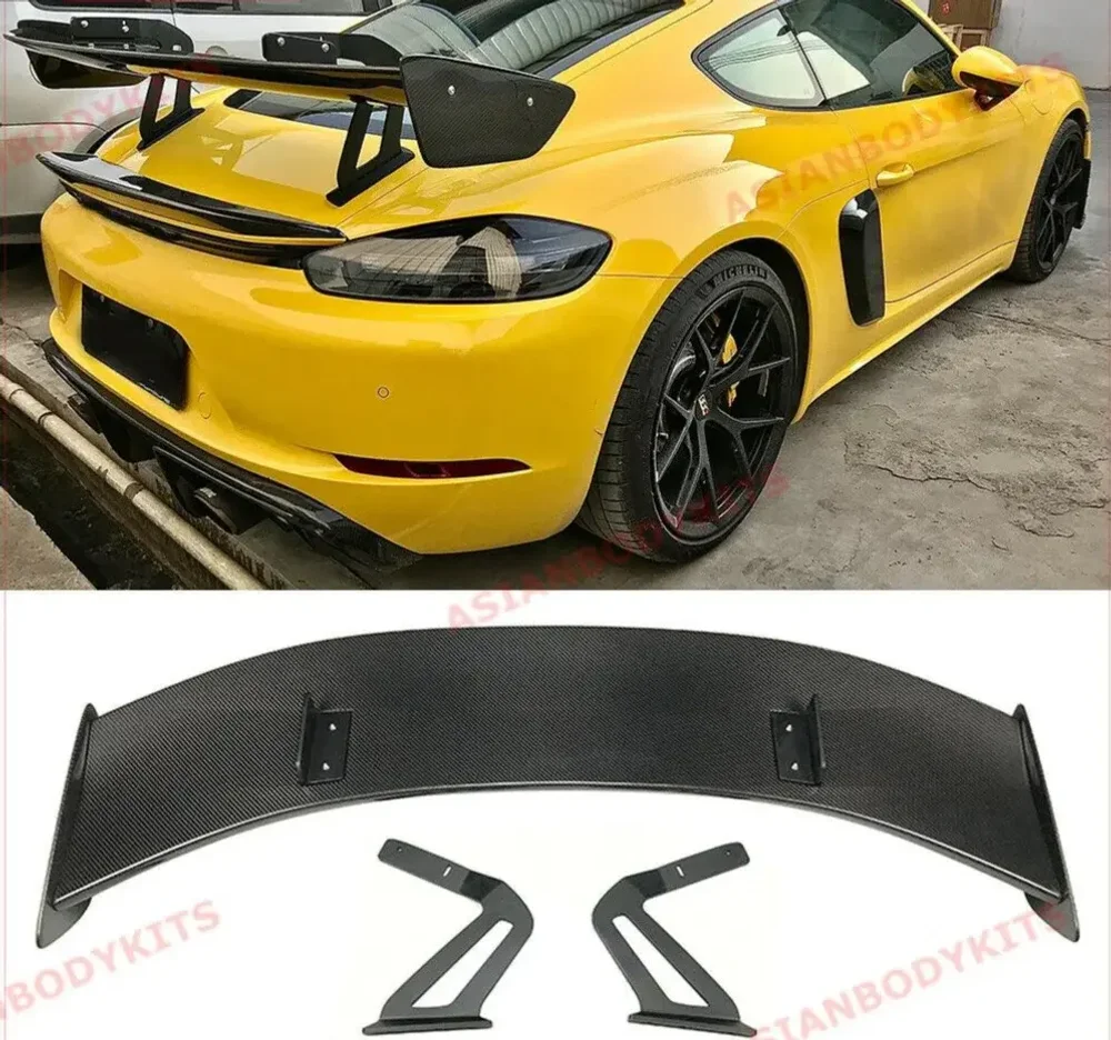 Карбоновый спойлер для Porsche 718 982 Cayman/Boxster 2016+ Порше wing