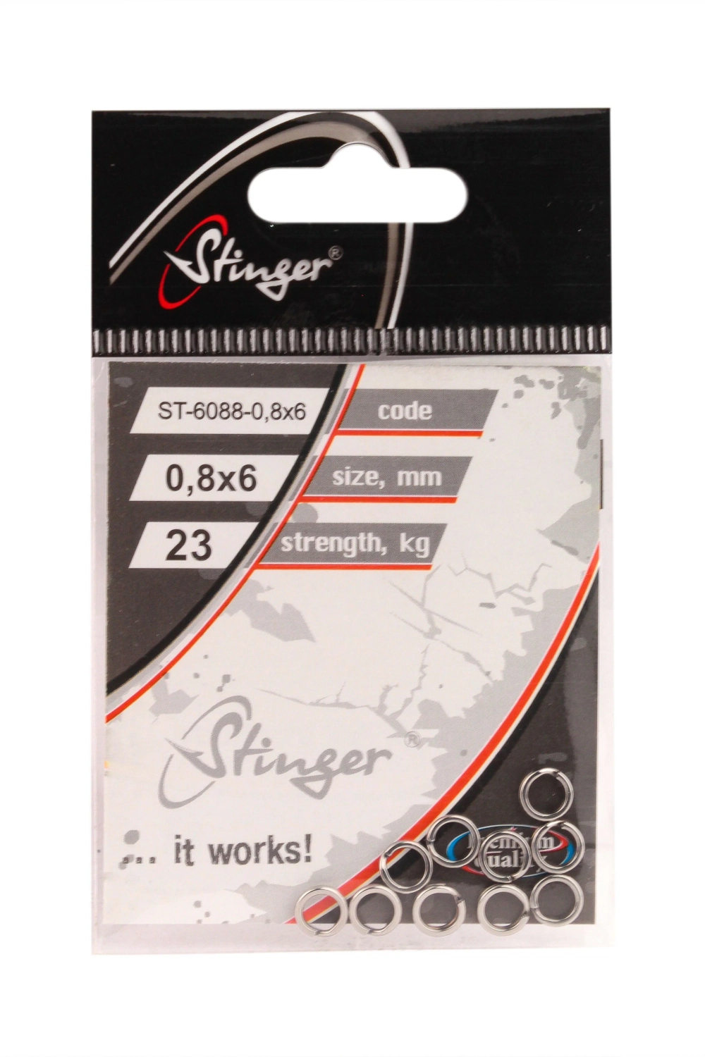 Кольцо Stinger "заводное силовое ST-6088-0,8*6 (10шт)