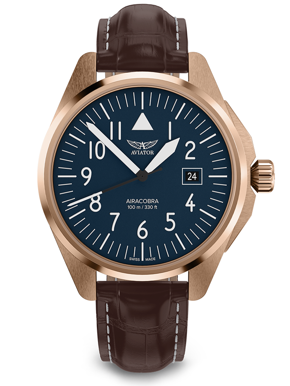 Чаcы кварцевые AVIATOR AIRACOBRA TYPE A V.1.38.2.317.4 мужские