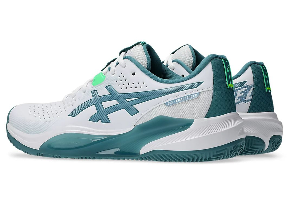 Мужские кроссовки для падела Asics Gel-Challenger 15 Padel — white/misty pine