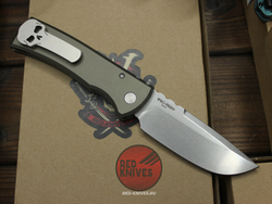 Нож Pro-Tech / Chaves Knives Redencion 229 Auto Standard Green - рук анод алюминий + шайбы
