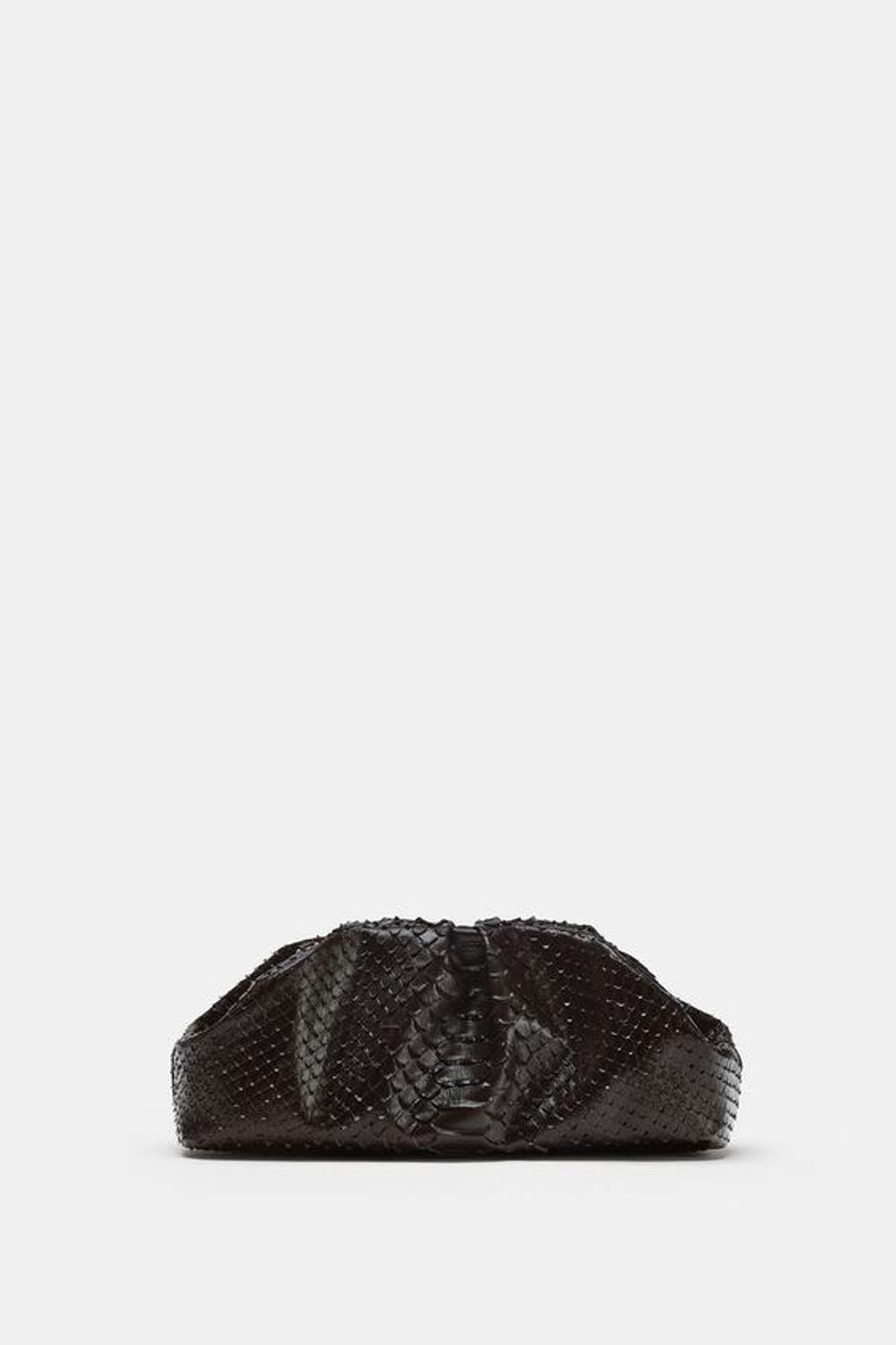 ZARA СУМКА-КЛАТЧ С АНИМАЛИСТИЧЕСКИМ ПРИНТОМ, КОРИЧНЕВЫЙ