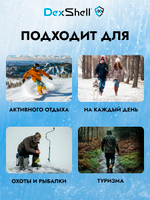 Водонепроницаемые носки Dexshell Terrain Walking 2.0 Socks оливковый/зелёный S (34-37)
