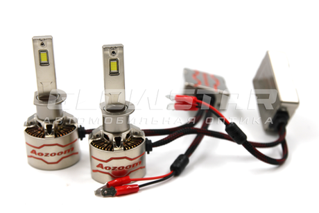 Aozoom P11 H1 с вентилятором 12V 75W 8500Lm (комплект, 2шт)