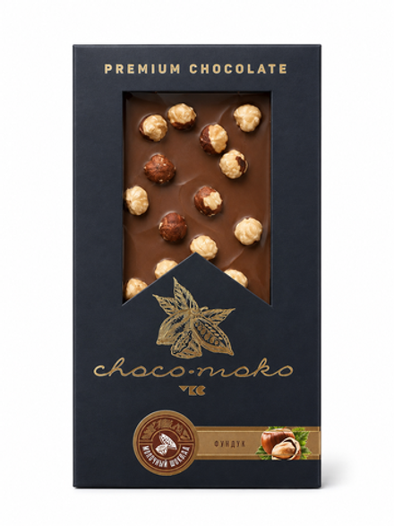 Шоколад молочный с фундуком «choko-moko», 100 г