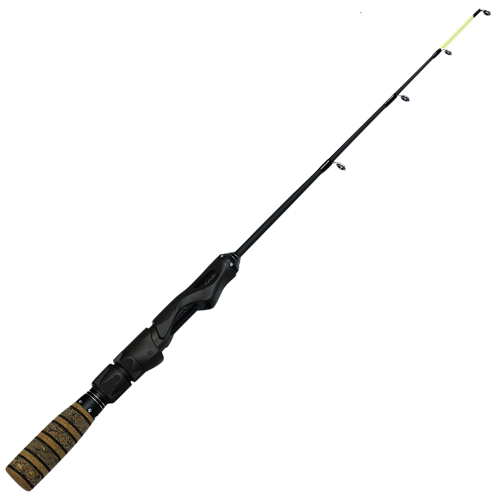 Удочка зимняя для блеснения Штекерная Kaida Gold Shark 600 Hard 60см Ручка пробка 1колено 4кольца