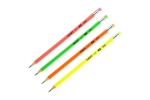 Карандаш чернографитный Deli Neon 2B трехгранный, липа, ластик EU51806