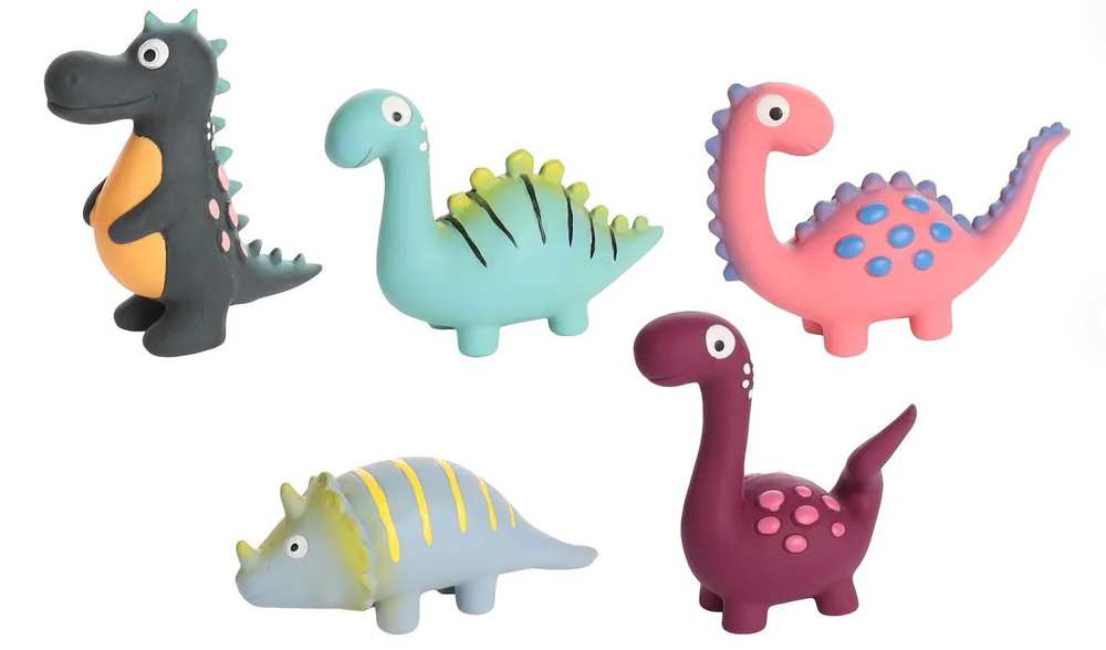 Набор игрушек "Динозавр" S, 20 шт, латекс, Flamingo