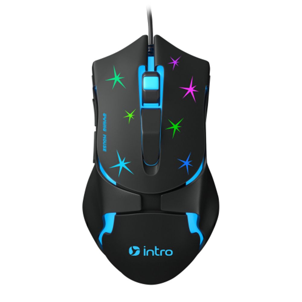 Мышь Intro MG555 игровая проводная 800-3600dpi черная | Мыши